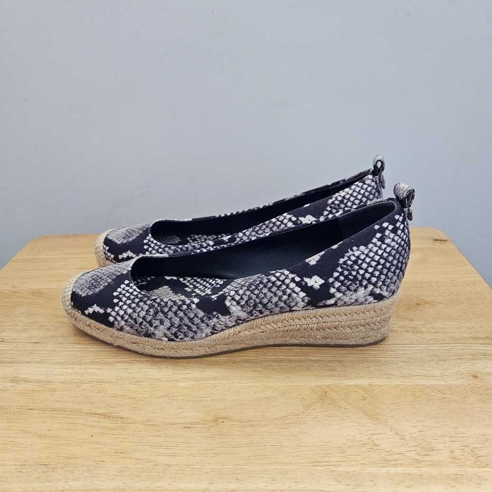 Tory Burch snakeskin espadrille Shoes sz 8.5 - Picture 4 of 5